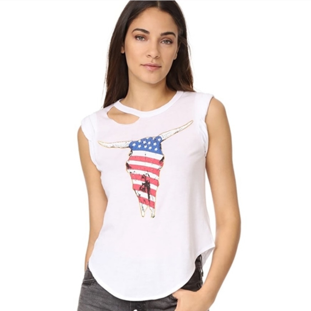 ❄️Chaser American Bull American Distressed Tee❄️